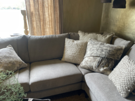 Vilten kussenhoes HOFFZ kussen kussens groot 60 x 60 cm grijs beige vervilt