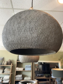 Prachtige organische hanglamp lamp Celmiros grey beige grijs landelijk sober stoer