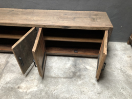 Stoer railway houten tv-meubel dressoir sidetable televisiekast kast 180 x 45 x H55 cm wandmeubel landelijk industrieel  Bonn