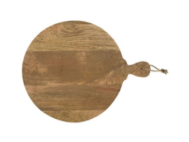 Grote ronde houten broodplank snijplank kaasplank landelijke stijl rond 50 cm