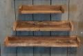 Oud sloophouten wandplank console wandrek 45 cm landelijk stoer plank hout ruw robuust