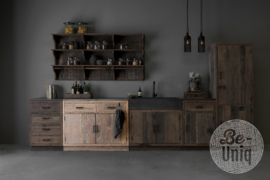K005 Brede 2-deurs 2-lade kast H95 x 120 x 60 cm  | outdoor keukenelement incl. blad buitenkeuken SEP