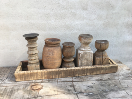 Oud truckwood houten tray dienblad schaal bak landelijk stoer robuust industrieel