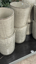 Lifestyle Enzo Sand serving bowl grote schaal 33 x 8 cm kom bak stoneware