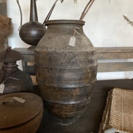 Oude stenen kruik Hoffz pot vaas landelijk