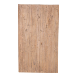 Los teak teakhouten tafelblad blad 120 x 80 x 3 cm houten tafelblad werkblad landelijk Hugo