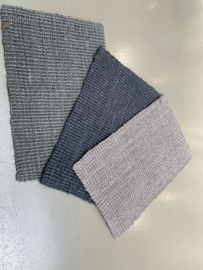 Dixie Grof jute deurmat doormat cement Grey grijs licht 90 x 60 cm  landelijk dixie anti-slip