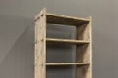 Prachtige oud houten boekenkast kast rek schap landelijk stoer robuust olmwood olmenhout