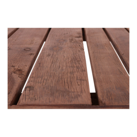 Vergrijsd houten sidetable wandtafel sideboard bassano landelijk stoer industrieel met zwart metalen poten onderstel 130 x 50 x H77