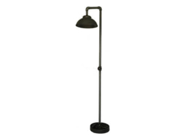 Metalen vloerlamp staande lamp 158 cm industrieel vintage landelijk grijs stoer
