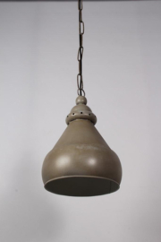 Metalen hanglamp industrieel landelijk oud grijs stoer vintage retro old grey 25 X H36 cm