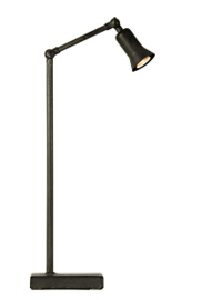Zwarte zwart Frezoli  leeslamp tafellamp lamp lampje Tierlantijn Sirmione led halogeen stoer landelijk industrieel