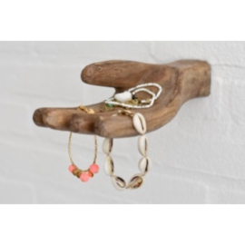 houten hand ornament decoratie wandhaak haak kapstok kapstokje wandkapstok beeldje landelijk industrieel vintage stoer