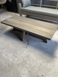 Landelijke vergrijsd houten tafel Tuintafel salontafel lounge 140x60 cm