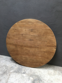 rond teakhouten houten blad tafel tafelblad doorsnede 100 cm