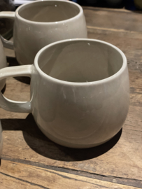 POMAX Prachtige beige white-off kop grote mok