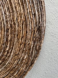 Ronde rotan spiegel 80 cm boho landelijk Scandinavisch Ibiza riet rieten