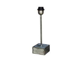 Industrieel metalen metaal zinken zink lampje buro bed leeslampje tafellamp tafellampje landelijk grijs stoer metaal