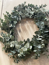Imitatie eucalyptus krans 38-65 cm