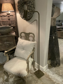Mat bronskleurige vloerlamp leeslamp hotel chique spot