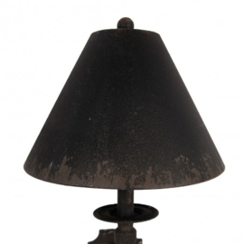 Zwart metalen wandlamp wandlampje metaal old black