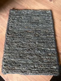Staal vloerkleed hennep