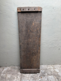 Heel gaaf vergrijsd houten werkblad tafelblad workmate 182 x 58 x 4 cm landelijk stoer robuust vintage industrieel