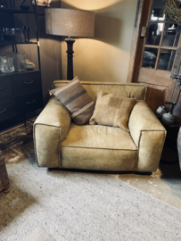Hele stoere grote echt dik leren lederen fauteuil Het Anker prachtige kwaliteit leer loveseat robuust landelijk stoer geruwd whisper