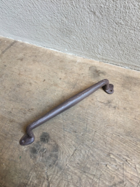 Zware kwaliteit gietijzeren deurknop handgreep groot oneven greep strak zwart beugel handvat klink deurklink