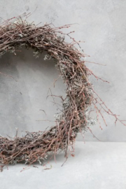 Naturel natural grey moss wreath thin wild bonsai krans 40 cm