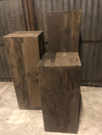 Houten zuil, oud hout 35x35x100