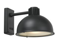 Grote mat zwarte zwart wandlamp Frezloi Raz buitenlamp outdoor &  indoor landelijk industrieel vintage stoer