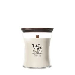 woodwick Tonka & Almond Milk Geurkaars