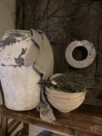 Mooie schaal schalen papier mache landelijk boho Ibiza stoer  fruitschaal