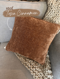 sierkussens urban sofa 47 x 47 cm met bies inclusief vulling