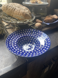 Bunzlau Castle Plate for Pasta  Ø 25 cm - blue eyes