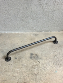 metalen stang rail muurstang 78 cm handdoekenrek grijs bruin landelijk industrieel vintage