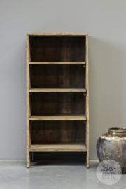 Stoer origineel oud houten schap rek kast landelijk 120 x 54 x 32 cm