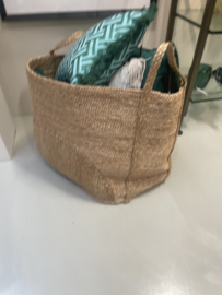 Grote grove jute mand tas papaya basket L opberg eichholtz bak boho landelijk Scandinavisch