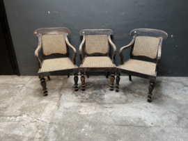 Originele oude houten stoel stoelen fauteuil stoer landelijk