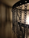 Stoere metalen vloerlamp staande lamp zwart grijs metaal be uniq ketting Katie 170 x 35 cm urban stoer industrieel landelijk vintage