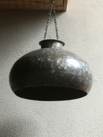 Industriele landelijke metalen lampekap ketel voor hanglamp incl ketting industrieel landelijk