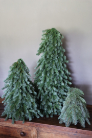 Nobilis nobilus boom 80 cm boompje imitatie kunst kerst kerstboom landelijk stoer grijs vergrijsd groen XL