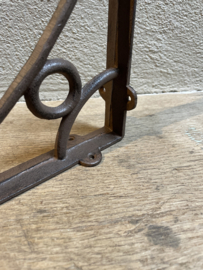 Gietijzeren steun hoekijzer plankemdrager bruin schapdrager 24 cm