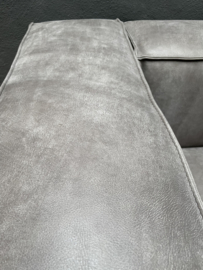 Hele stoere grote grijze echt dik leren lederen afrika fauteuil Het Anker prachtige kwaliteit leer loveseat robuust grijs landelijk stoer geruwd