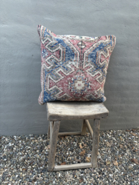 Mooi oud kelim kussen berber vintage  inclusief vulling 60 x 60 cm