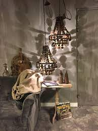 Balou Hoffz kroonluchter hanglamp schijfjes landelijk vintage oosters