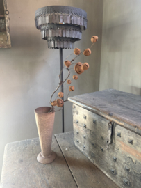 Roest metalen decoratietak tak kersttak belletjes rusty 65 cm