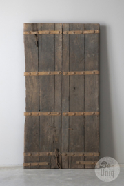Prachtige grote oude houten deur poort wandpaneel wanddecoratie landelijk stoer 170 x 89 cm