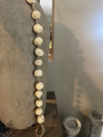 Jute touw met papier mache bollen 90 cm decoratie deurhanger ketting